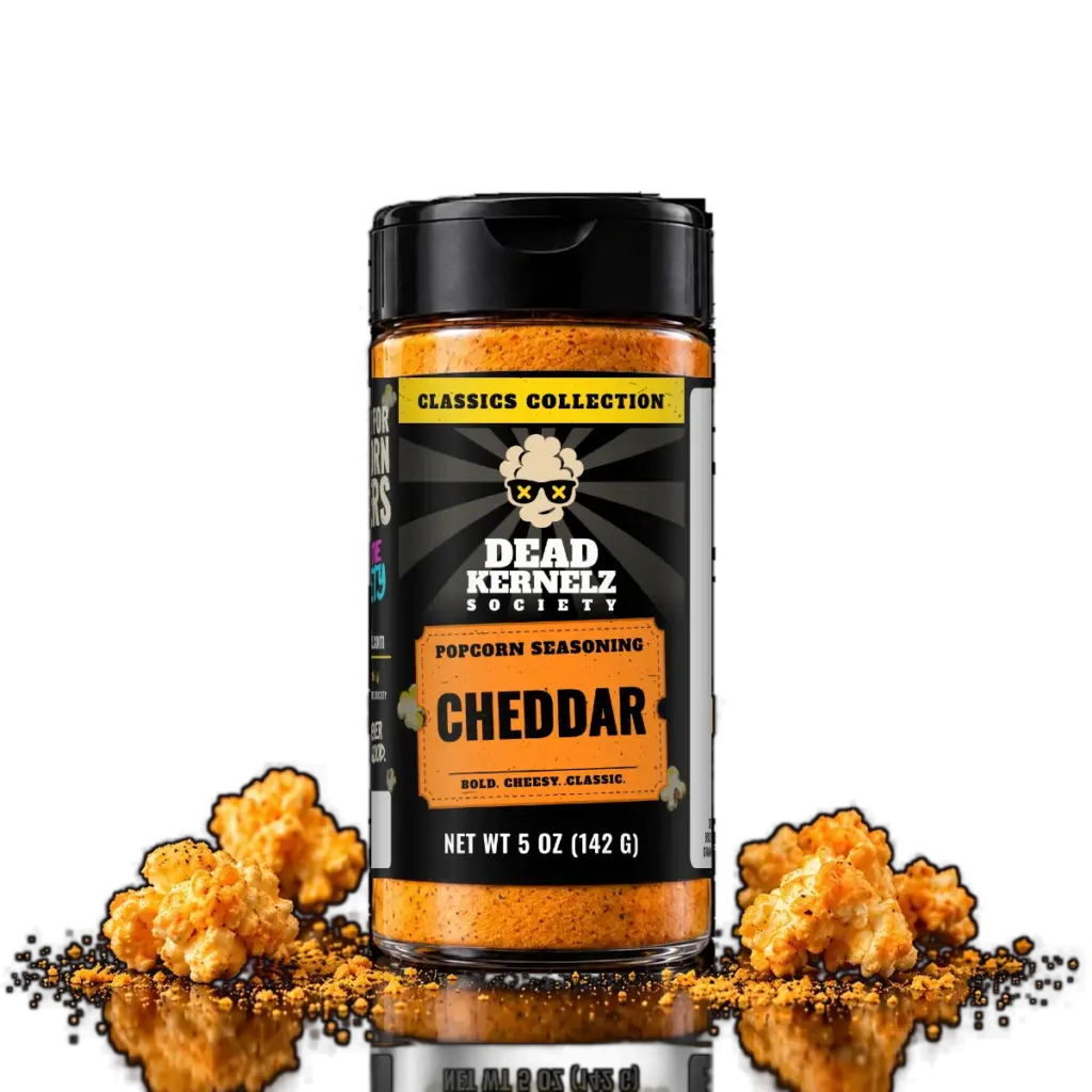 Cheddar popcorn seasoning bottle
