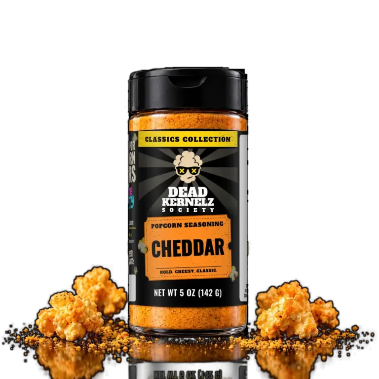 Cheddar popcorn seasoning bottle