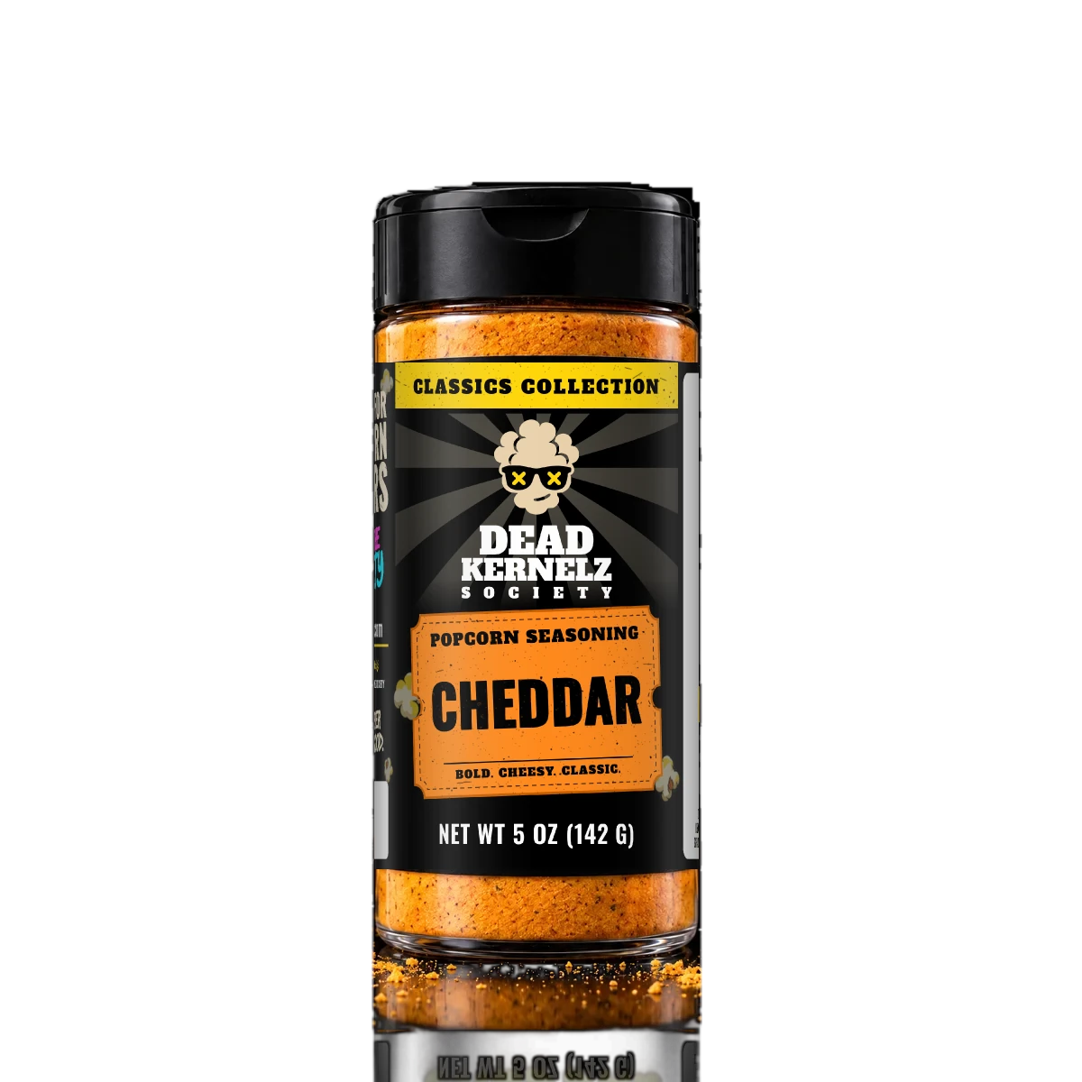 Cheddar popcorn seasoning bottle