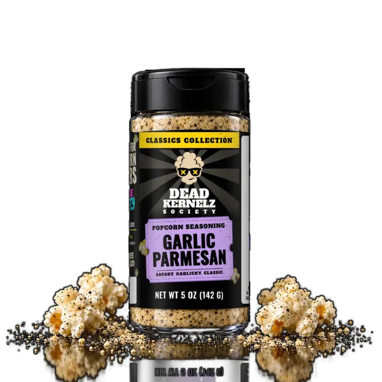Garlic Parmesan popcorn seasoning bottle