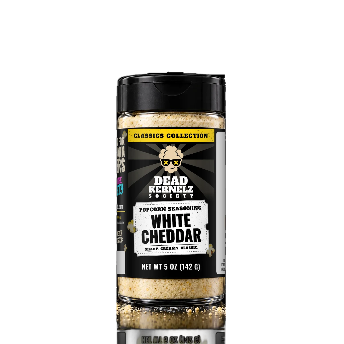 White Cheddar popcorn seasoning bottle